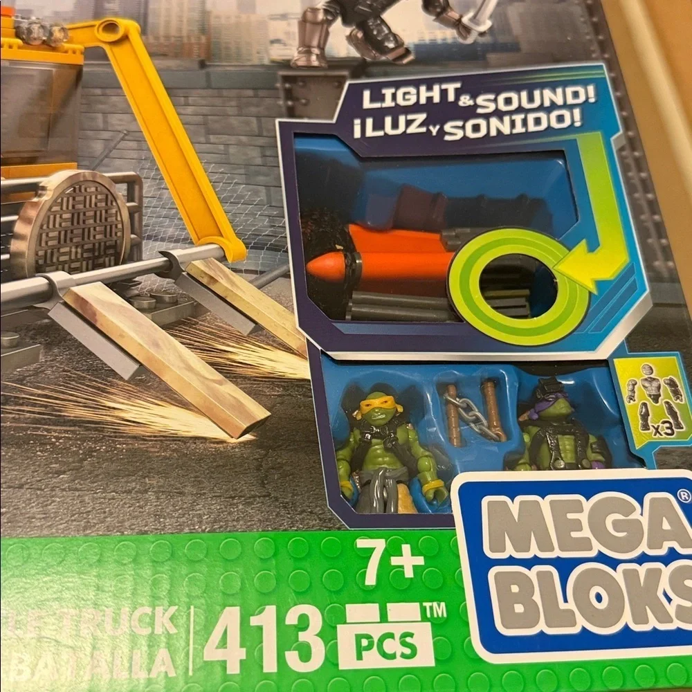 Mega bloks Teenage Mutant Ninja Turtles battle truck set new in sealed box rare